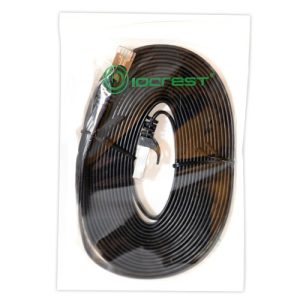 Black 5 Meter CAT7 STP Network Flat Cable - SY-CAB24050