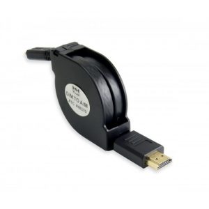 4 ft Retractable HDMI Type A Male to Micro HDMI Type D Male Cable - SY-CAB31030