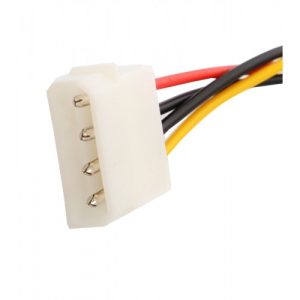 12" Molex to Dual SATA Right Angle Power Cable - SY-CAB40018