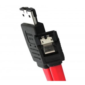 19" SATA to eSATA Cable, Red Color - SY-CAB40019