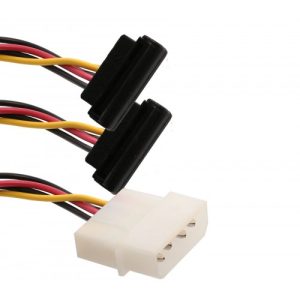 5" Molex to Dual SATA Power Cable - SY-CAB40047