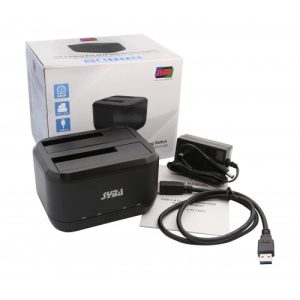 USB 3.0 Dual Bay SATA HDD Docking Station - SY-ENC50091