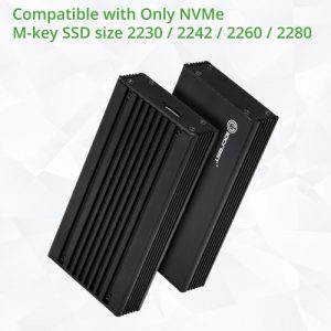 USB-C M.2 M-key SSD External Enclosure - SY-ENC40154