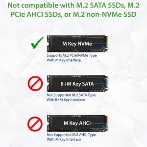 USB-C 3.2 Gen 2x2 M.2 M-key NVME Gen3x4 SSD External Enclosure - SY-ENC40231