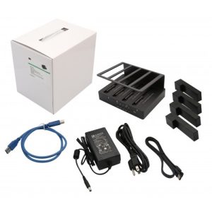 USB 3.0 or eSATA 4 Bay HDD Dock with RAID 0/1/3/5/10 - SY-ENC50092