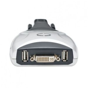 2 Port DVI KVM Switch with USB 2.0 and Audio Support - SY-KVM20075