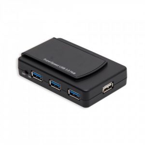 7 Port USB 3.0 and 2.0 Combo Hub with Power Adapter - SY-HUB20078