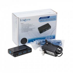 7 Port USB 3.0 and 2.0 Combo Hub with Power Adapter - SY-HUB20078