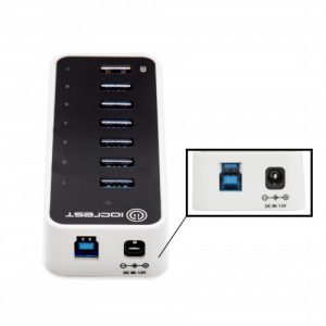 7 Port USB 3.0 Hub with One Fast Charging Port - SY-HUB20152