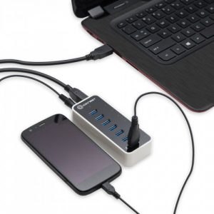 7 Port USB 3.0 Hub with One Fast Charging Port - SY-HUB20152