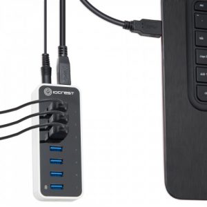 7 Port USB 3.0 Hub with One Fast Charging Port - SY-HUB20152