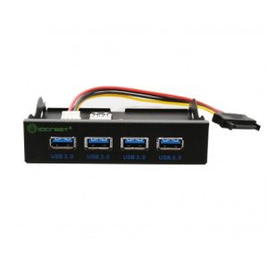 4 port USB 3.0 Hub Panel for 3.5" Floppy Bay - SY-HUB20211