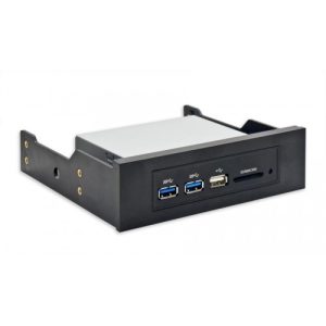 3.5" Drive Bay 2 Port USB 3.0 Expansion and SD Card Reader Slot - SY-HUB50044