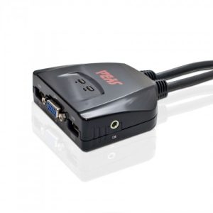 2 Port USB KVM Switch with Audio and LED - SY-KVM20050