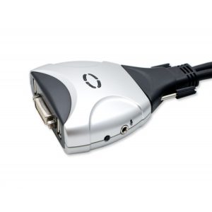 2 Port DVI KVM Switch with USB 2.0 and Audio Support - SY-KVM20075