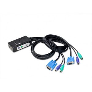 2 Port VGA and PS/2 KVM Switch with Audio support - SY-KVM22001