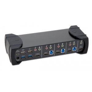 4 Port HDMI 1.3 KVM Switch with USB 3.0, audio and MHL Support - SY-KVM31036