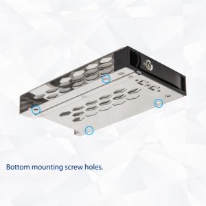 2.5" NVMe U.2 SSD and 2.5in SATA SAS Drive Mobile Rack For External 3.5" Drive Bay - SY-MRA25059