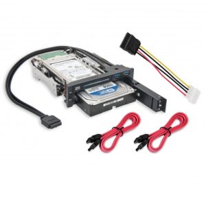 5.25" Bay Drive Tray Less Mobile Rack for 3.5" and 2.5" SATA III HDD with extra 2 port USB 3.0 - SY-MRA55006