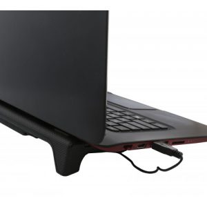 Notebook Cooler Stand for 7"~17" Laptop, with Fan, Black Color - SY-NBK68010