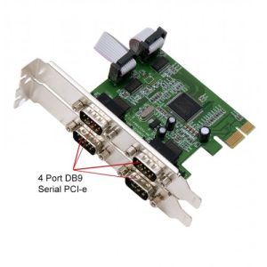 4 Port DB9 Serial PCI-e x1 Card - SY-PEX-4S