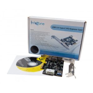 Type C USB 3.0 and Type A USB 3.0 Port PCI-E x1 Card - SY-PEX20203