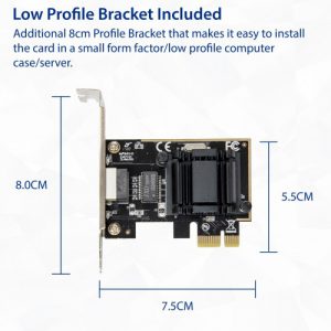 Single Port Gigabit Ethernet PCI-e x1 Controller card - SY-PEX24067