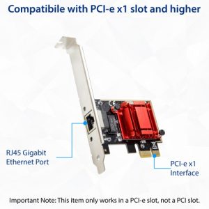 Single Port Gigabit Ethernet PCI-e x1 Controller card - SY-PEX24068