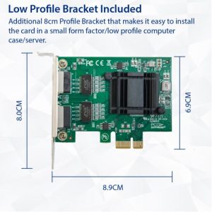 2 Port Gigabit Ethernet PCI-e x1 Network Card