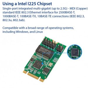 Single Port 2.5 Gigabit M.2 M+B key Ethernet Card NIC