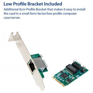 Single Port 2.5 Gigabit M.2 M+B key Ethernet Card NIC