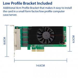 Quad 2.5 Gigabit PCI-e x4 Ethernet Network Card