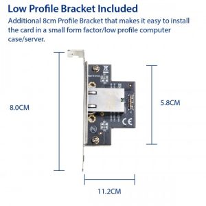 10 Gigabit M.2 M Key Ethernet Network Expansion Card