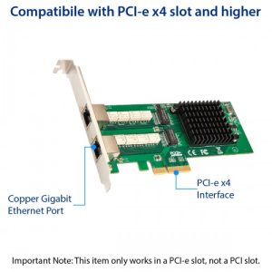 Dual Port Copper Gigabit Ethernet PCI Express Bypass Server Adapter Intel i350-am2 Based