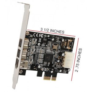 2 Port Firewire 1394B and 1 Port 1394A PCI-e 1.1 x1 Card - SY-PEX30016