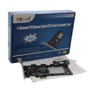 4 Port SATA II PCI-e 1.0 x1 Software RAID Card - SY-PEX40008