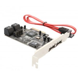 4 Port SATA II PCI-e x4 with Shared 2 Port eSATA II Card - SY-PEX40048