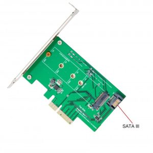 M.2 to PCI-e x4 or SATA III SSD Adapter - SY-PEX50073