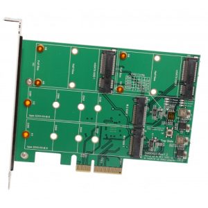 2 Port mSATA and M.2 (NGFF) PCI-E x4 RAID Card - SY-PEX50090