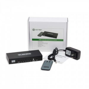 5 Port HDMI Switch with Remote Control and Power Adapter - SY-SWI31051