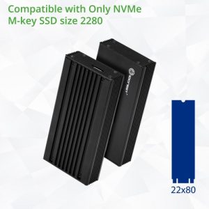 Thunderbolt 3 enclosures for a Single M.2 NVMe SSDs - SY-TDB40155