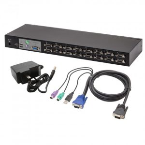 16 Port USB PS/2 Combo KVM Switch - SY-KVM50084