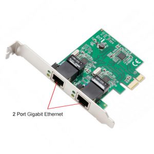 2 Port Gigabit Ethernet PCI-e x1 Network Card - SD-PEX24041