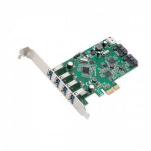 4 Port USB 3.0 and 2 Port SATA III PCI-e 2.0 x1 Card - SD-PEX50064