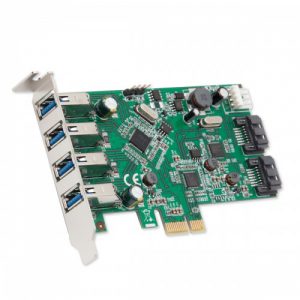 4 Port USB 3.0 and 2 Port SATA III PCI-e 2.0 x1 Card - SD-PEX50064