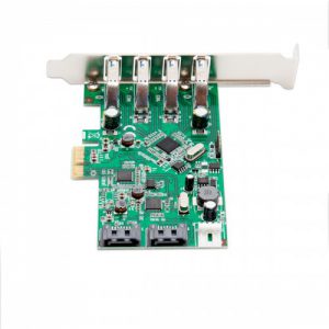 4 Port USB 3.0 and 2 Port SATA III PCI-e 2.0 x1 Card - SD-PEX50064