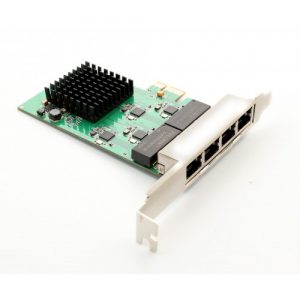 4 Port Gigabit Ethernet PCI-e x1 Network Interface Card - SI-PEX24057