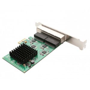 4 Port Gigabit Ethernet PCI-e x1 Network Interface Card - SI-PEX24057