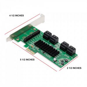 8 Port SATA III PCE-e 2.0 x2 Card - SI-PEX40071