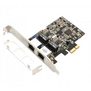 2 Port Gigabit Ethernet PCI-e x1 Network Card - SY-PEX24028